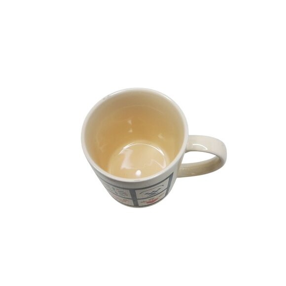 Vintage Ceramic Mug With Folk Art Design - Picture 4 of 5